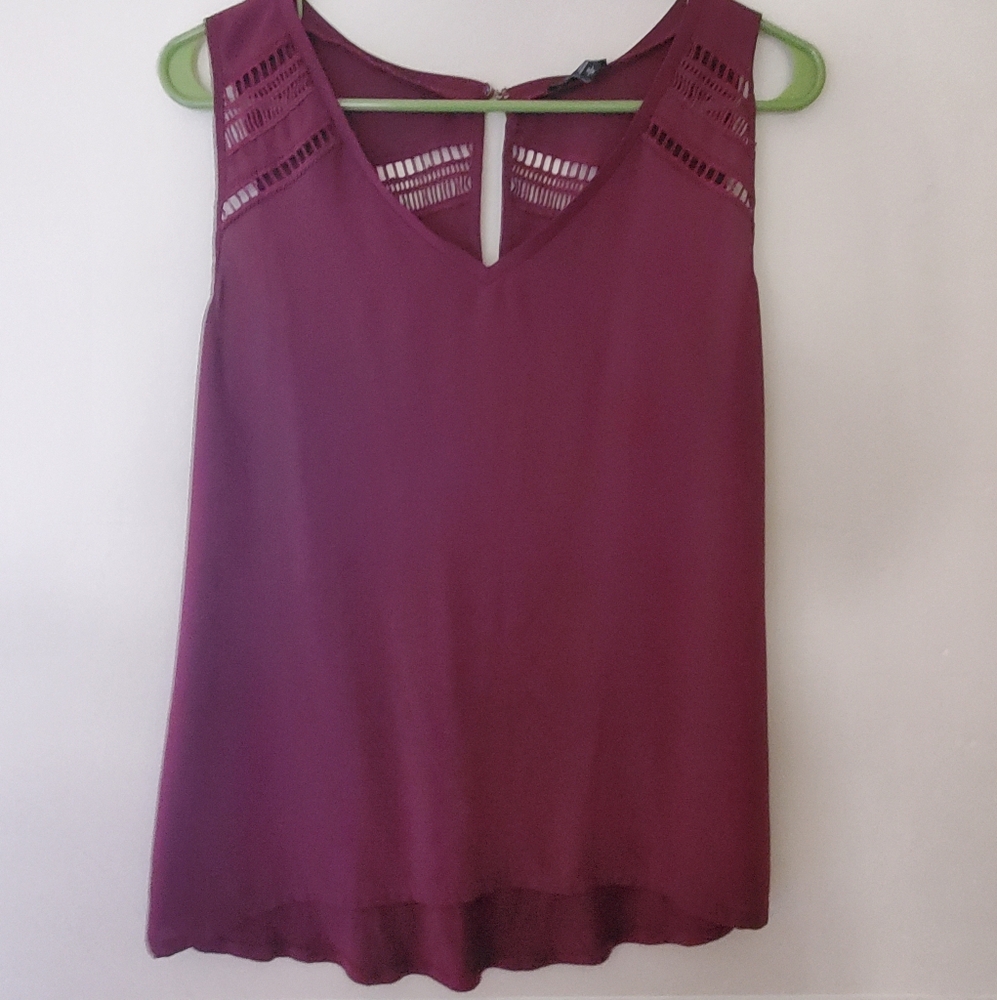 Express size M maroon burgundy Tank Top Vest